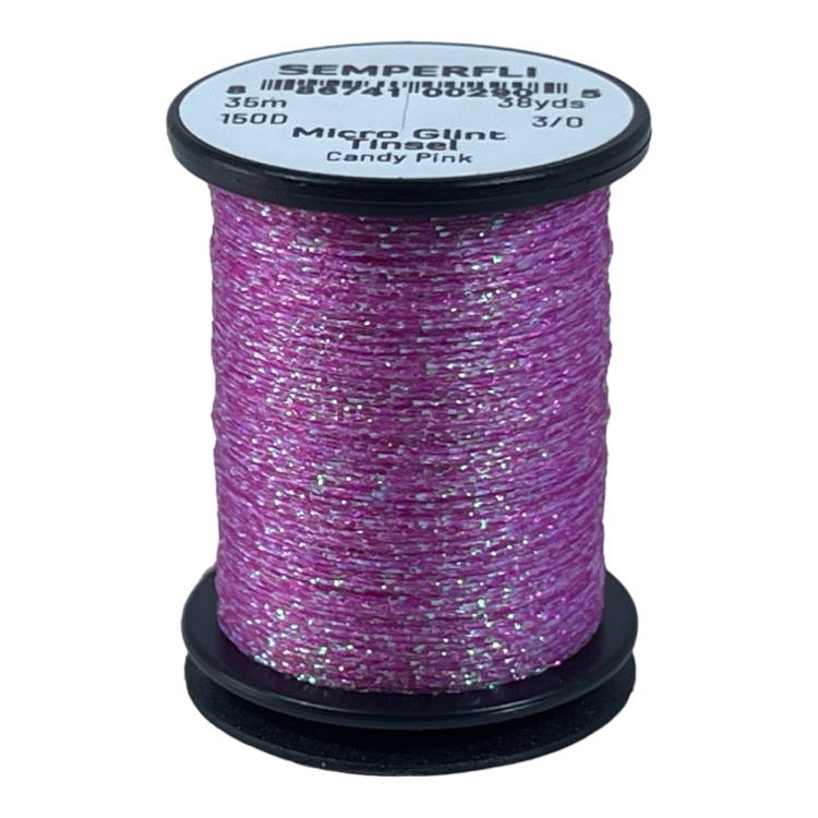 Semperfli Micro Glint Nymph Tinsel Candy Pink